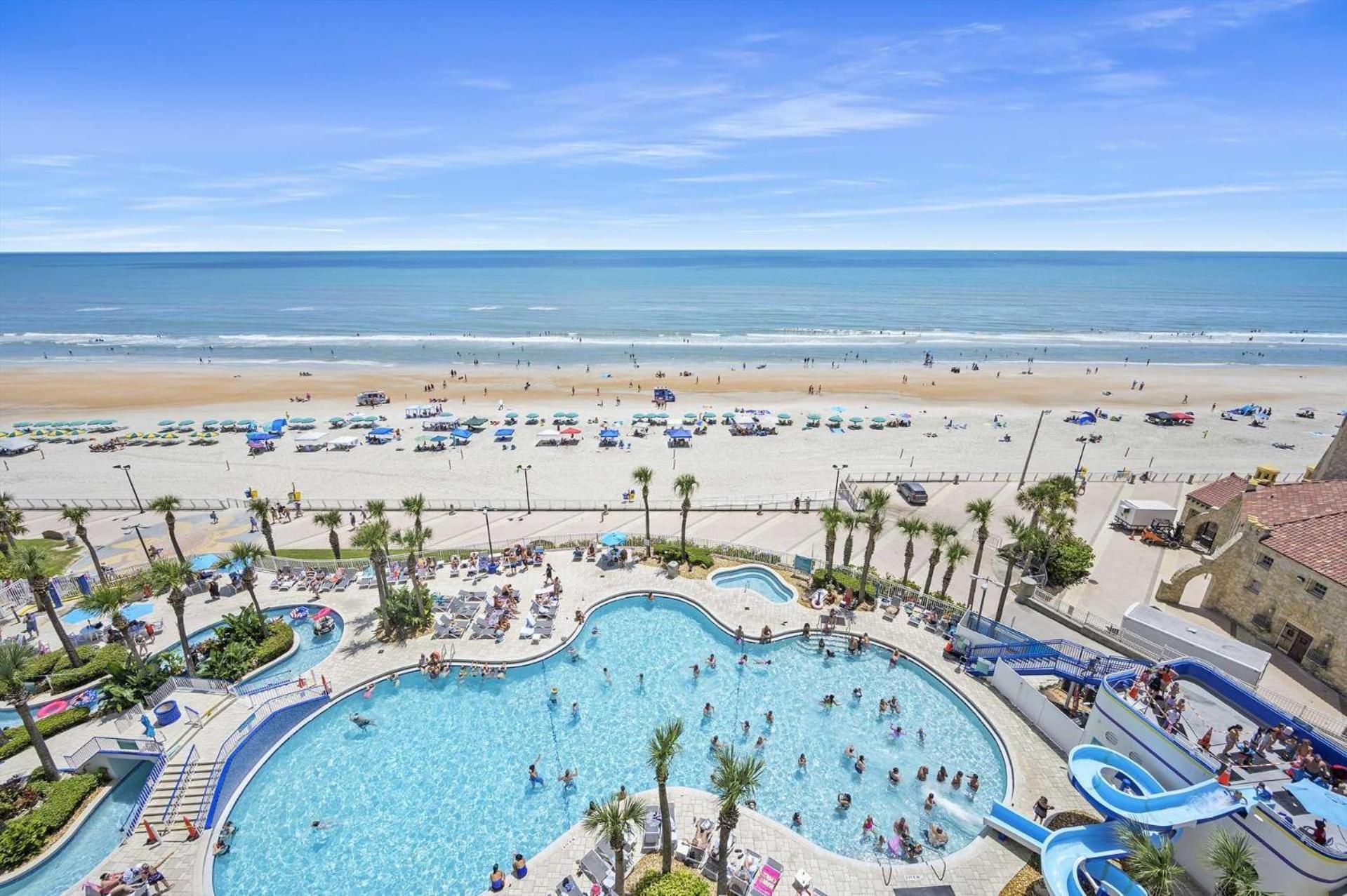 Luxury 2Br Dbl Balcony Direct Ocean Wyndham Resort Daytona Beach Exterior foto